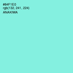 #84F1E0 - Anakiwa Color Image