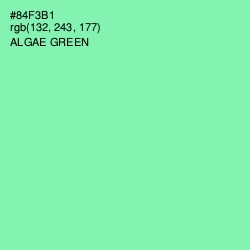 #84F3B1 - Algae Green Color Image