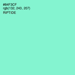 #84F3CF - Riptide Color Image