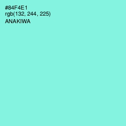 #84F4E1 - Anakiwa Color Image