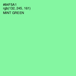 #84F5A1 - Mint Green Color Image