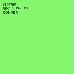 #84F76F - Conifer Color Image