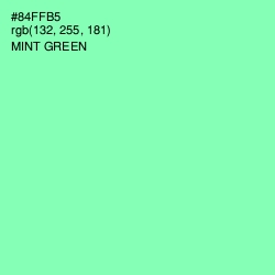 #84FFB5 - Mint Green Color Image