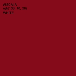 #850A1A - Red Devil Color Image