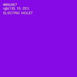 #850AE7 - Electric Violet Color Image