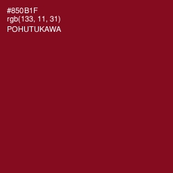 #850B1F - Pohutukawa Color Image