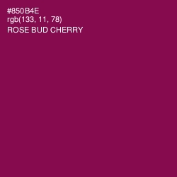 #850B4E - Rose Bud Cherry Color Image
