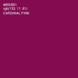 #850B51 - Cardinal Pink Color Image