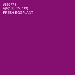 #850F71 - Fresh Eggplant Color Image