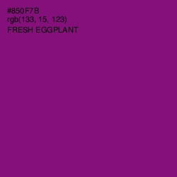 #850F7B - Fresh Eggplant Color Image