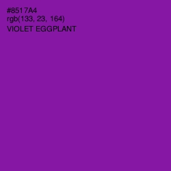 #8517A4 - Violet Eggplant Color Image