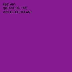 #851A91 - Violet Eggplant Color Image