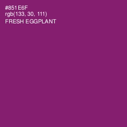 #851E6F - Fresh Eggplant Color Image