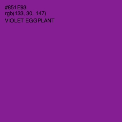 #851E93 - Violet Eggplant Color Image