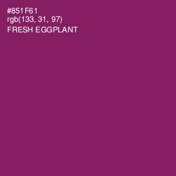 #851F61 - Fresh Eggplant Color Image