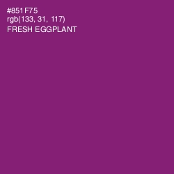 #851F75 - Fresh Eggplant Color Image