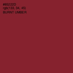 #85222D - Burnt Umber Color Image