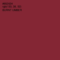 #852634 - Burnt Umber Color Image