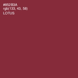 #852B3A - Lotus Color Image