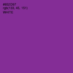 #852D97 - Vivid Violet Color Image