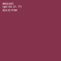 #85334D - Solid Pink Color Image