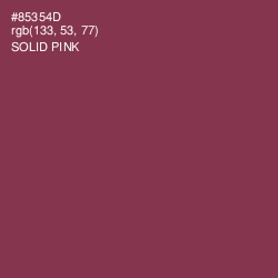 #85354D - Solid Pink Color Image