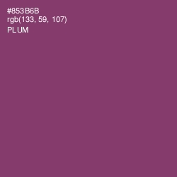 #853B6B - Plum Color Image