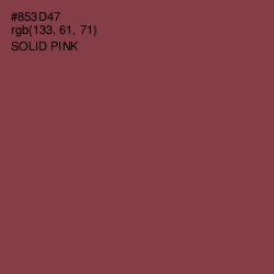 #853D47 - Solid Pink Color Image
