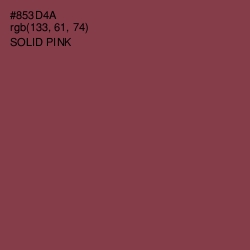 #853D4A - Solid Pink Color Image