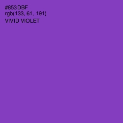 #853DBF - Vivid Violet Color Image