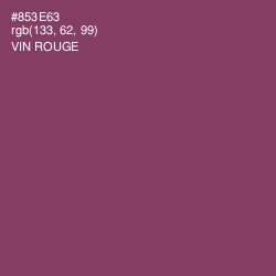 #853E63 - Vin Rouge Color Image