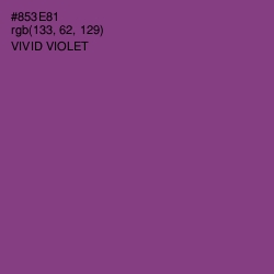 #853E81 - Vivid Violet Color Image