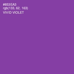 #853EA3 - Vivid Violet Color Image
