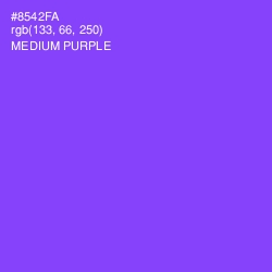#8542FA - Medium Purple Color Image