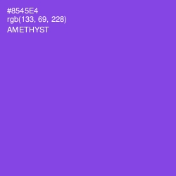 #8545E4 - Amethyst Color Image