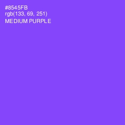 #8545FB - Medium Purple Color Image