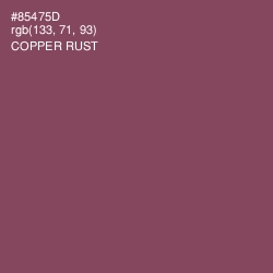 #85475D - Copper Rust Color Image