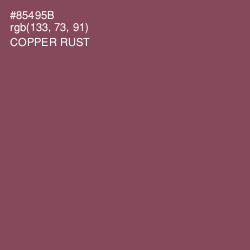 #85495B - Copper Rust Color Image