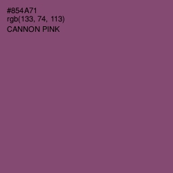 #854A71 - Cannon Pink Color Image