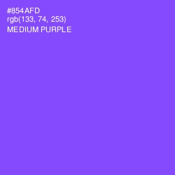 #854AFD - Medium Purple Color Image