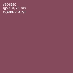 #854B5C - Copper Rust Color Image