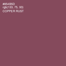 #854B5D - Copper Rust Color Image