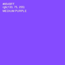 #854BFF - Medium Purple Color Image