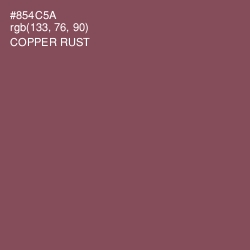 #854C5A - Copper Rust Color Image