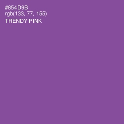 #854D9B - Trendy Pink Color Image