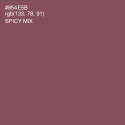 #854E5B - Spicy Mix Color Image