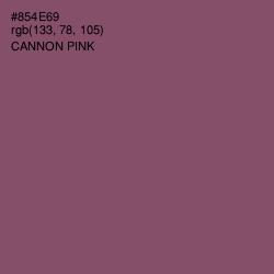 #854E69 - Cannon Pink Color Image