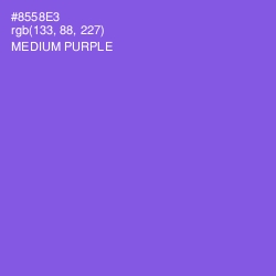 #8558E3 - Medium Purple Color Image