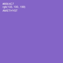 #8564C7 - Amethyst Color Image