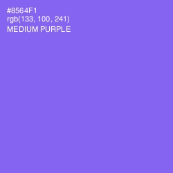 #8564F1 - Medium Purple Color Image
